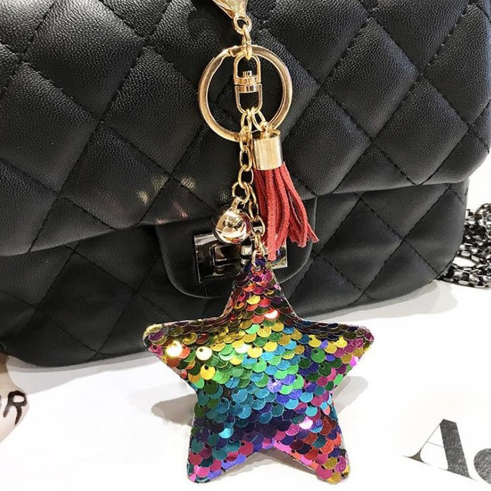 Keychains Star with Tassel - Picture 3 of 3